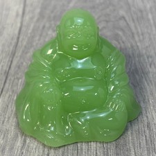 Green Jade Buddha Figurine