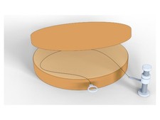 Adjustable layer cake leveller