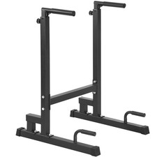 Dip Bar Dip Stand Station 500 lbs Adjustable Height for Strength Training
