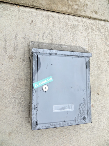 Black post box - wall, mounted