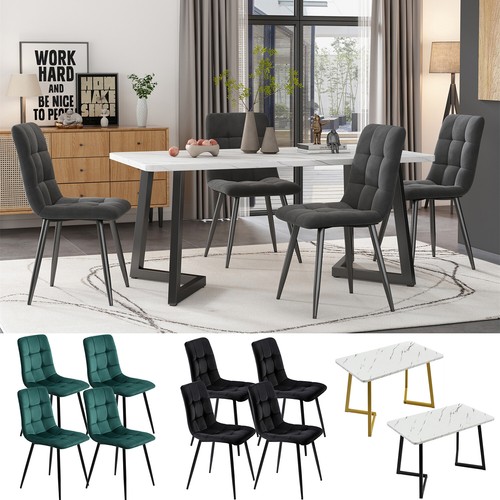 Dining table and chairs - chairs, 4