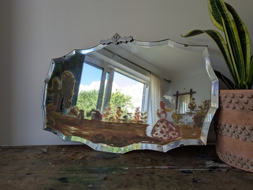 Vintage art deco hand - vintage, painted