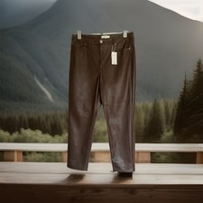 NEW M&S DARK BROWN Faux