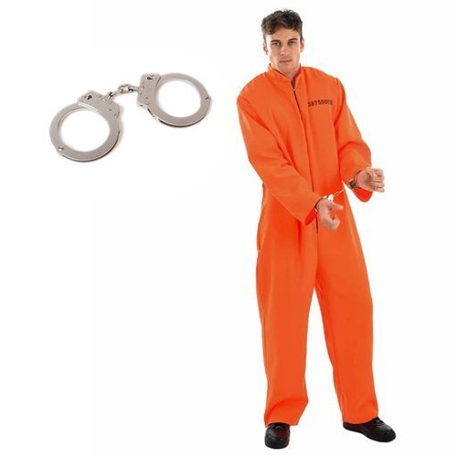 Men orange prisoner - men`s,