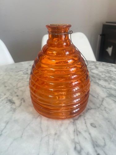 Vintage glass beehive - glass,