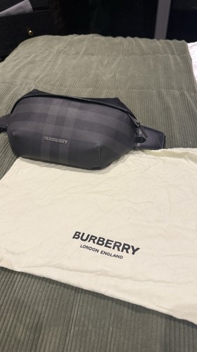 Burberry black leather checked - burberry,