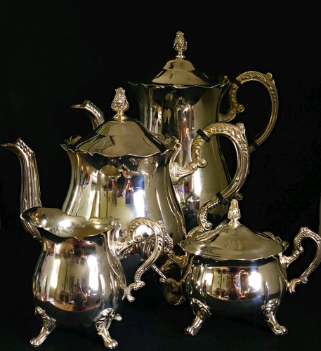 Vintage piece silver plated - 4-piece, silver-plated