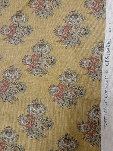 Baker poppy paisley ochre - gp&j,