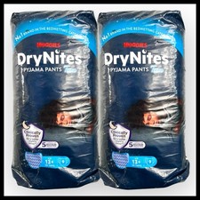 2 X DryNites Huggies boy teen Pyjama Pants, 13+ Years Pack of 9