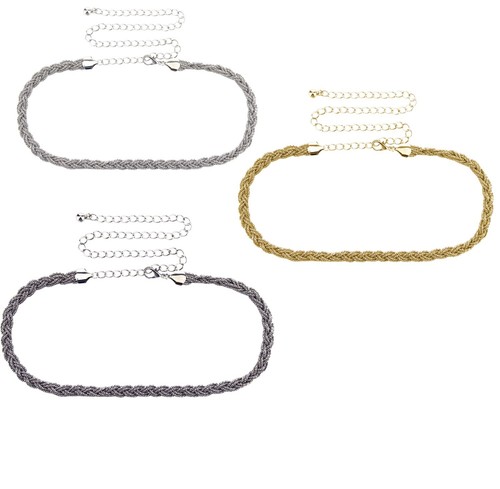 Thin metal waist chain belt - waist,