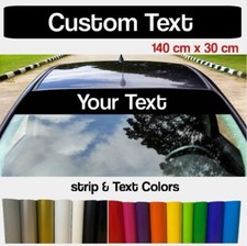 Personalised Car Sun Strip