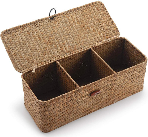 Toilet tank basket with lid - basket,