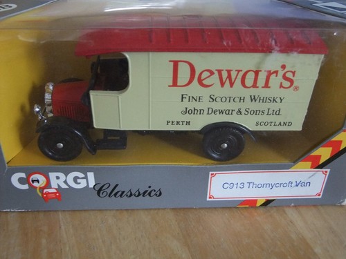Corgi thornycroft van dewar - corgi, dewar's