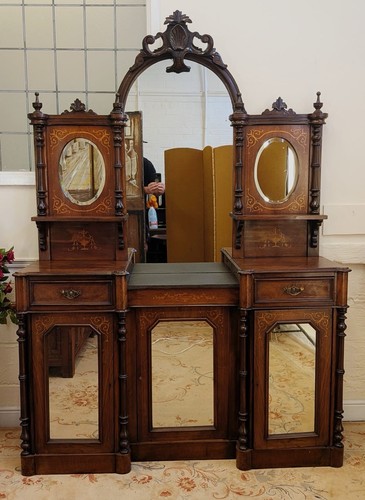 Victorian inlaid walnut - victorian,