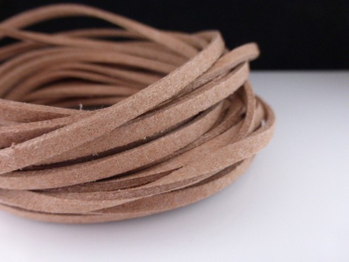 3mm caramel brown faux - 5m,