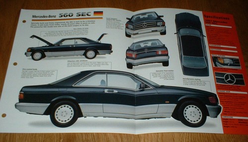 1987 mercedes 560 sec spec - 560,