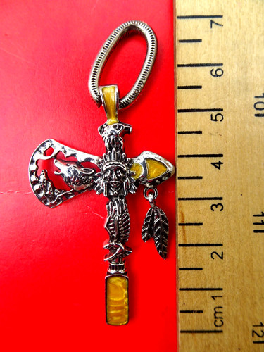 Unusual totem pole - pole, pendant
