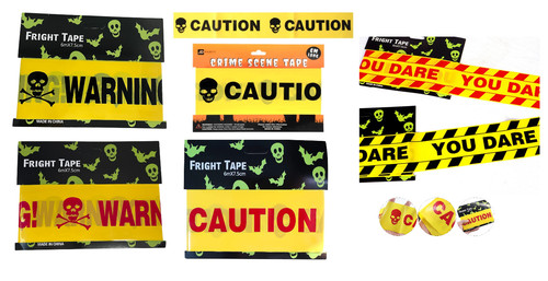 Yellow red black caution - red,