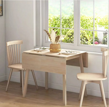 Wooden drop leaf dining table - wooden,