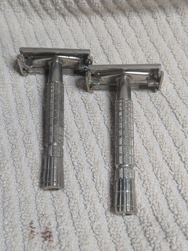 Two vintage gillette safety - vintage,
