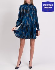 RRP€384 APIECE APART Mini Dress Size S Gathered Shirred Ruffled