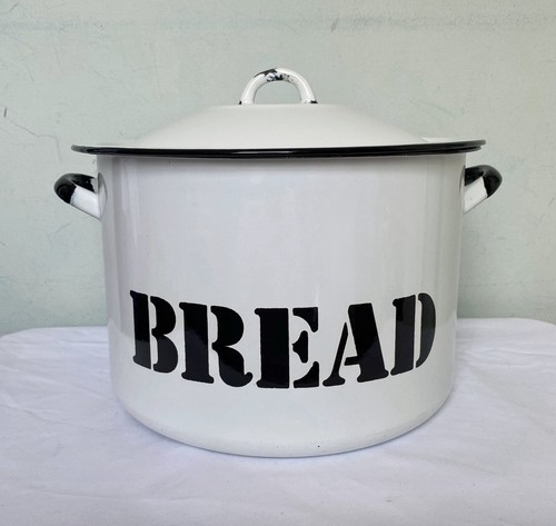 Vtg white enamelled large - enamelled,