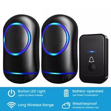 Wireless Door Bells Waterproof 1000ft Long Range Plug in Home Cordless Doorbell