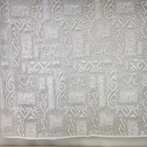 Vintage white lace net curtain - vintage,