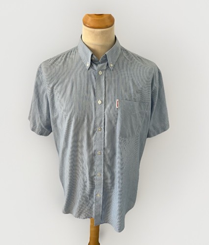 Brutus blue white - white, microstripe