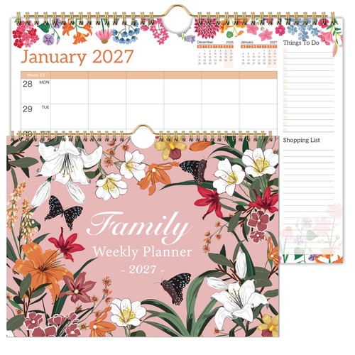 Family planner calendar 2027 - family,