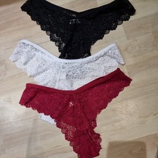Ladies Three Pack Sheer Lace