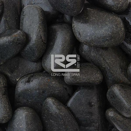 Ebony black cobbles - black,