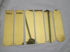 12" PUSH PULL POLISHED BRASS