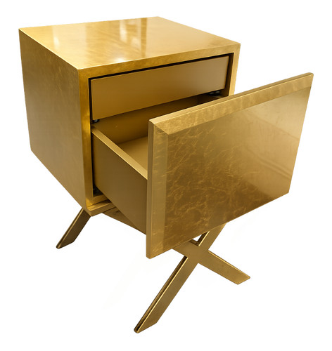 Luxury gold side table - gold, with