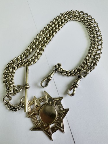 Antique solid silver double - solid,