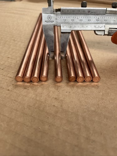 Solid copper rods hobbies - copper, mm