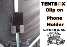 Tentbox Lite 1.0 & XL clip on phone holder, Rooftop tents, Tentbox Accessories,