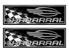 Chaparral 2 Boat Stickers. Remastered name plate for boat restoration project