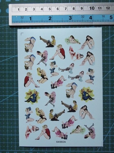 Water slide decals - decals, nose