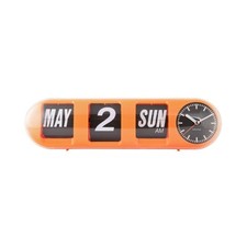 Karlsson Tube Flip Wall Clock Flip Calendar Analogue Display Mantel Wall Clock