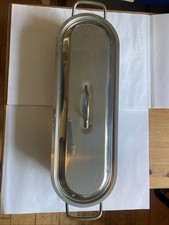 Fish Poaching Pot. Stainless Steel, 45x14x10cm. Barely Used