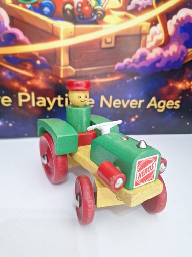 Vintage heros wooden tractor - heros,