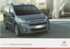 Citroen Berlingo Multispace 2009-11 UK Market Sales Brochure VT VTR XTR