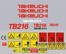 Decal Sticker set for TAKEUCHI