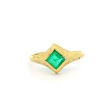 Antique 14k Yellow Gold Square