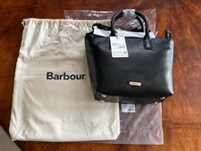 BARBOUR BIRCH LEATHER TOTE  BAG - BNWT - BLACK - RRP  £179