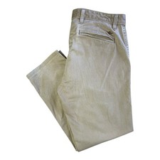 DOCKERS Men's Beige Chino Trousers Jeans W36 L30 Relaxed Straight Fit VGC