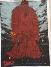 Pearl Jam orig Poster 8th July 2022 Hyde Park London Ames Bros rock un numbered