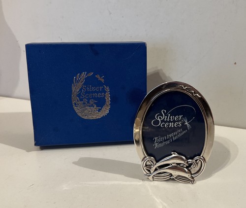 Silver scenes mini photo frame - silver,
