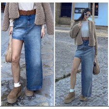 Zara Asymmetric Blue Denim